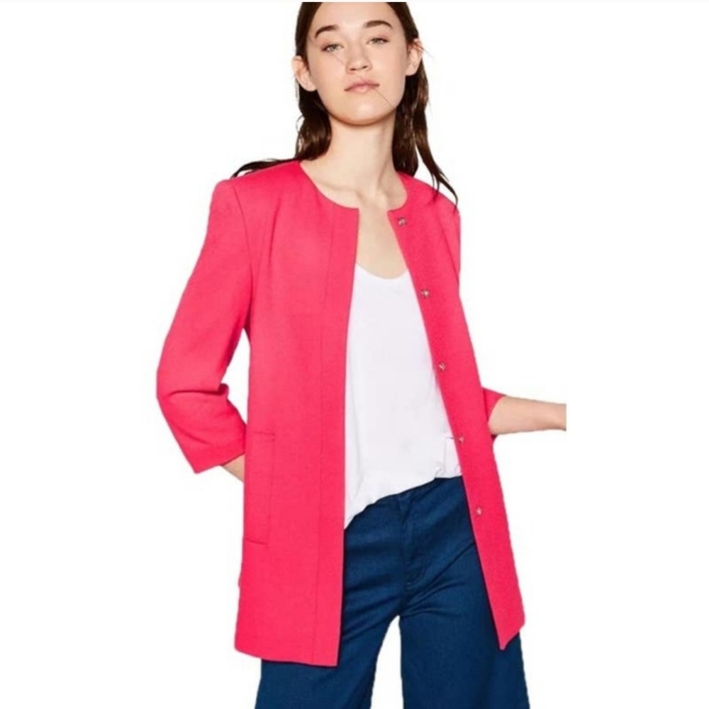 Zara Pleated Midi Coat